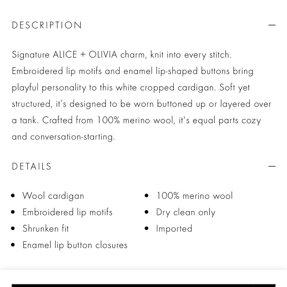 Alice + Olivia Daroda Lip Cardigan - Picture 12 of 12